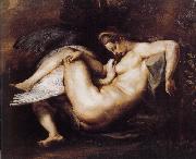 Peter Paul Rubens Lida and Swan USA oil painting artist